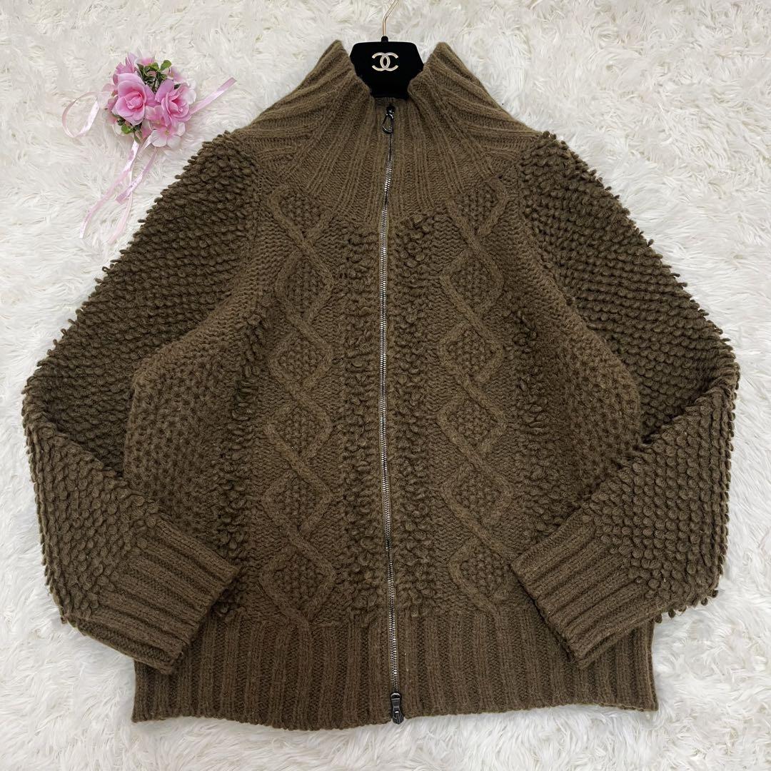 在庫処分 激安 極美品 SPORTMAX(マックスマーラ) ニットジャケット セーター ニット+セーター