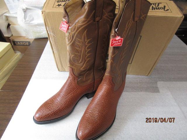 新品　Tony Lama Boots 　茶系　 Bullhide 　Sz 9EE