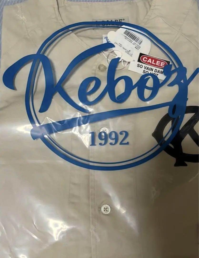 CALEE KEBOZ ケボズ  BASEBALL SHIRT L WHITE CALEE KEBOZ キャリー ケボズ べースボールシャツ シャツ L