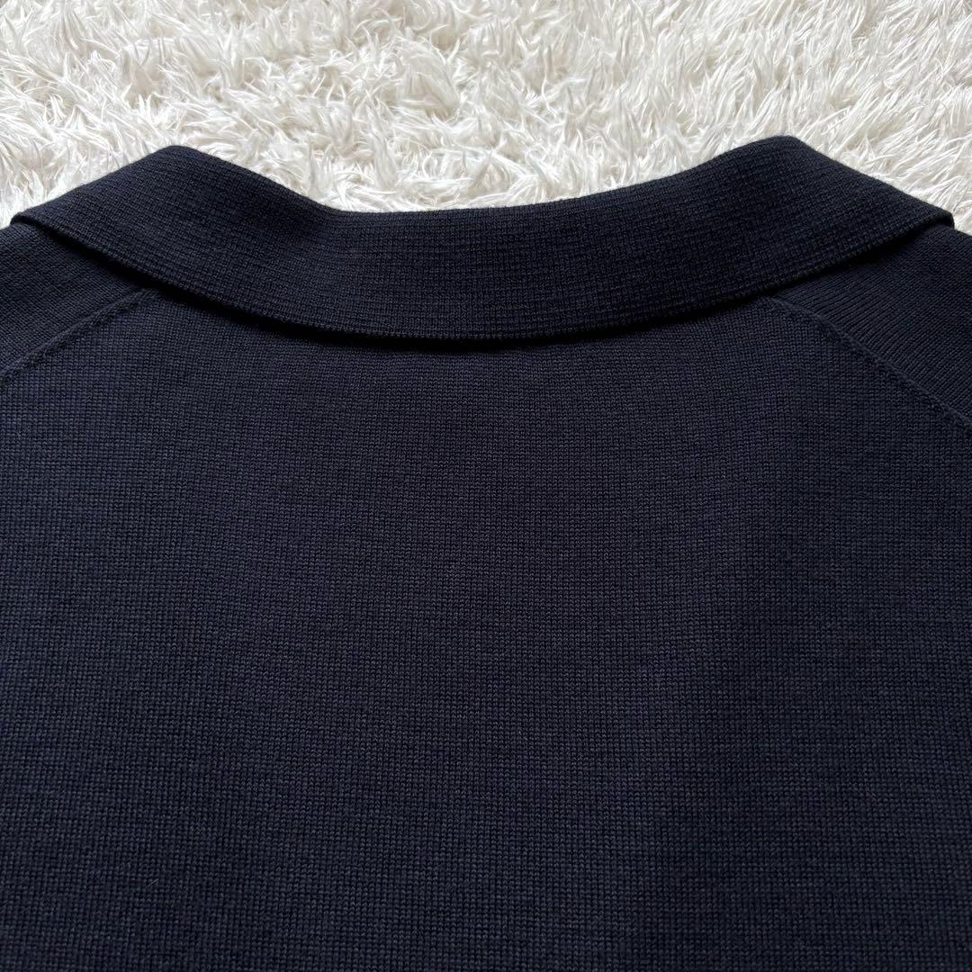 ★カシミヤ混 XLサイズ★ GIORGIO ARMANI ニット テーラード 紺