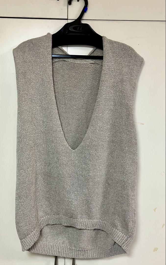 Lily Linen Vネック ベスト