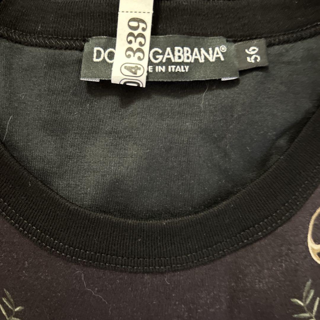 Dolce & Gabbana フラワー刺繍 Tシャツ