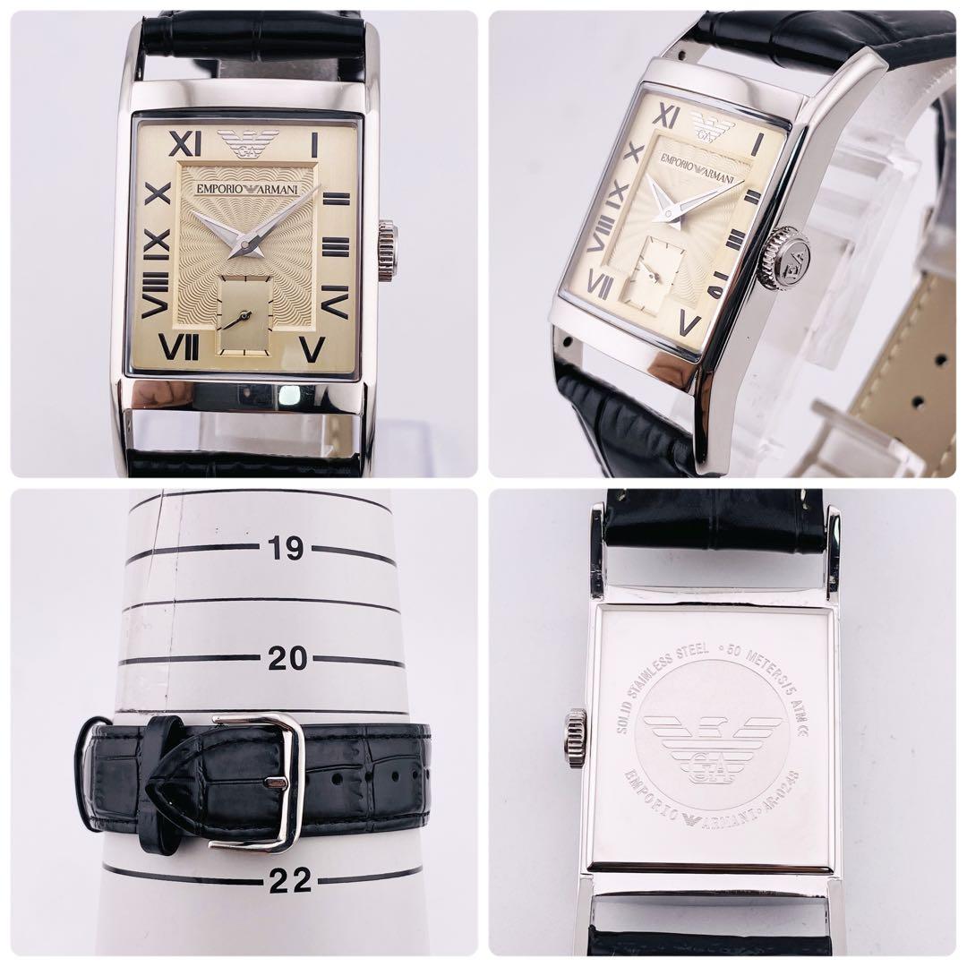 新品電池】2794 EMPORIO ARMANI 腕時計 スモークガラス 時計