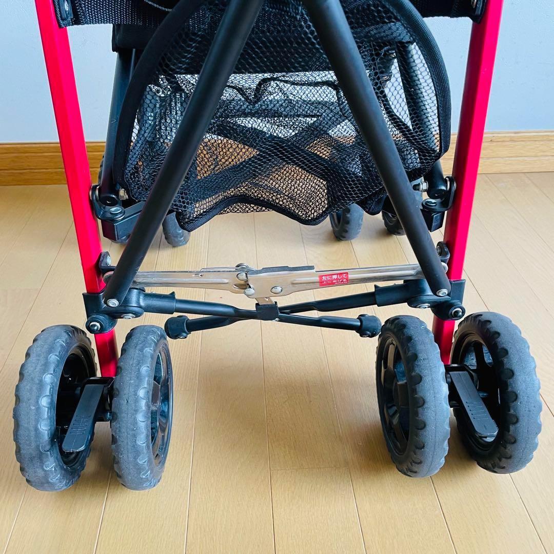 Jeep バギー　B型ベビーカー　ブラック×レッド