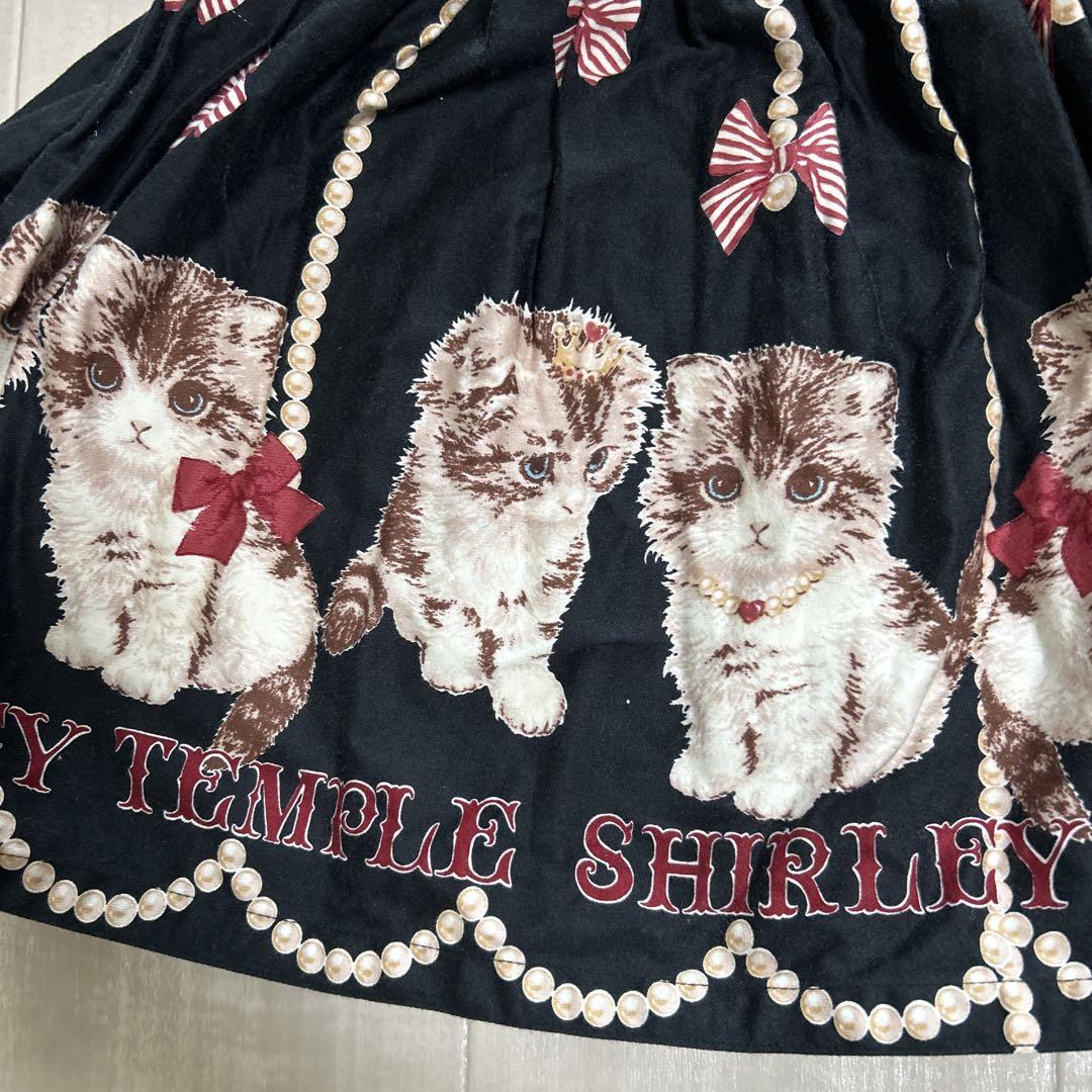 シャーリーテンプル 100サイズ おめかしネコちゃんワンピース シャーリーテンプル 100サイズ おめかしネコちゃんワンピース