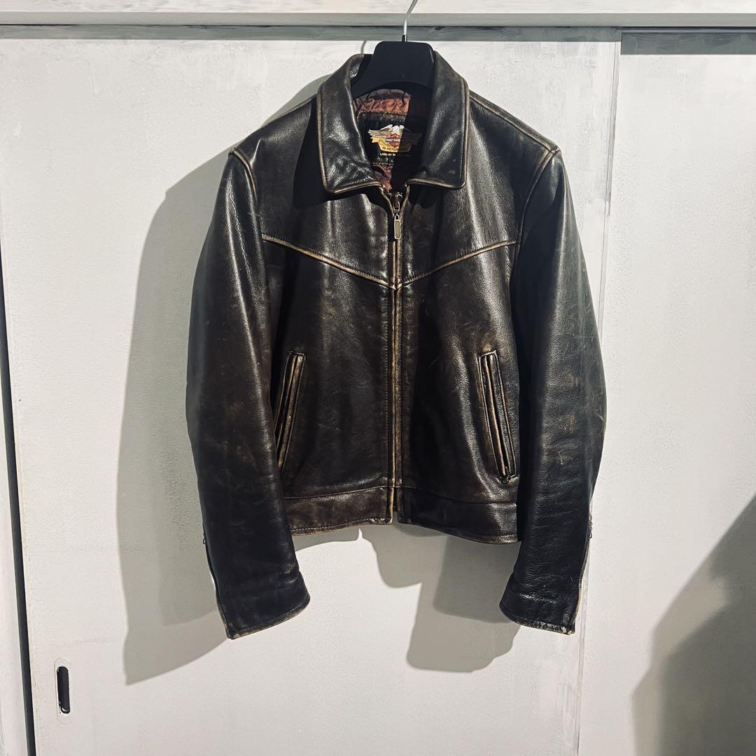 ハーレーダビッドソン　スポーツジャケット　　レザー　Ｌ
