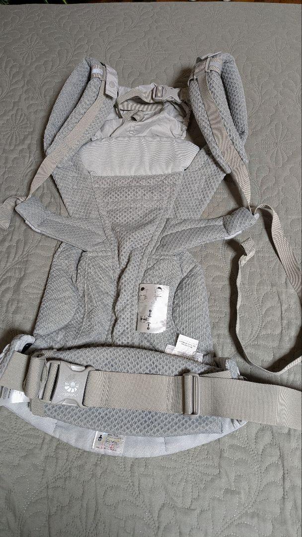 【美品】エルゴベビー オムニブリーズ パールグレー 抱っこ紐