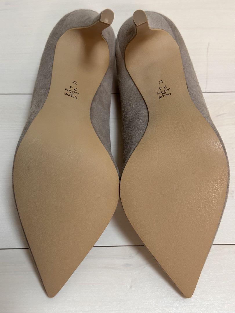 DIANA ダイアナ パンプス　ダークベージュ シルキー　未使用 24.0