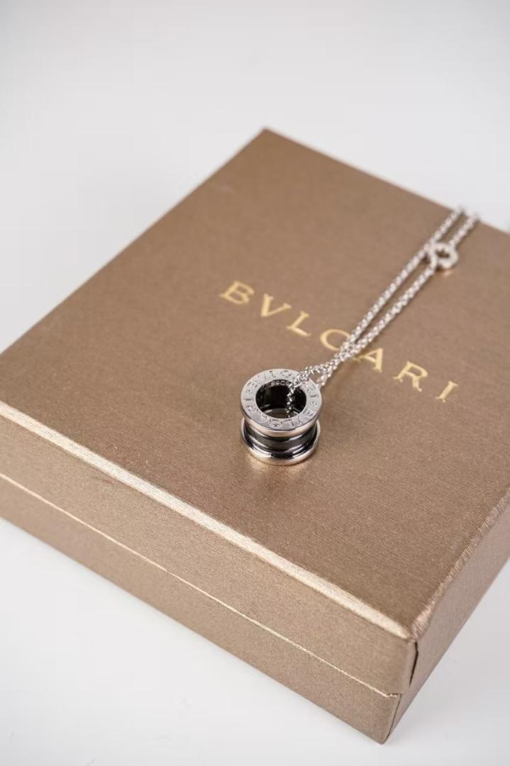 BVLGARI シルバー ブラック ネックレス - メルカリ