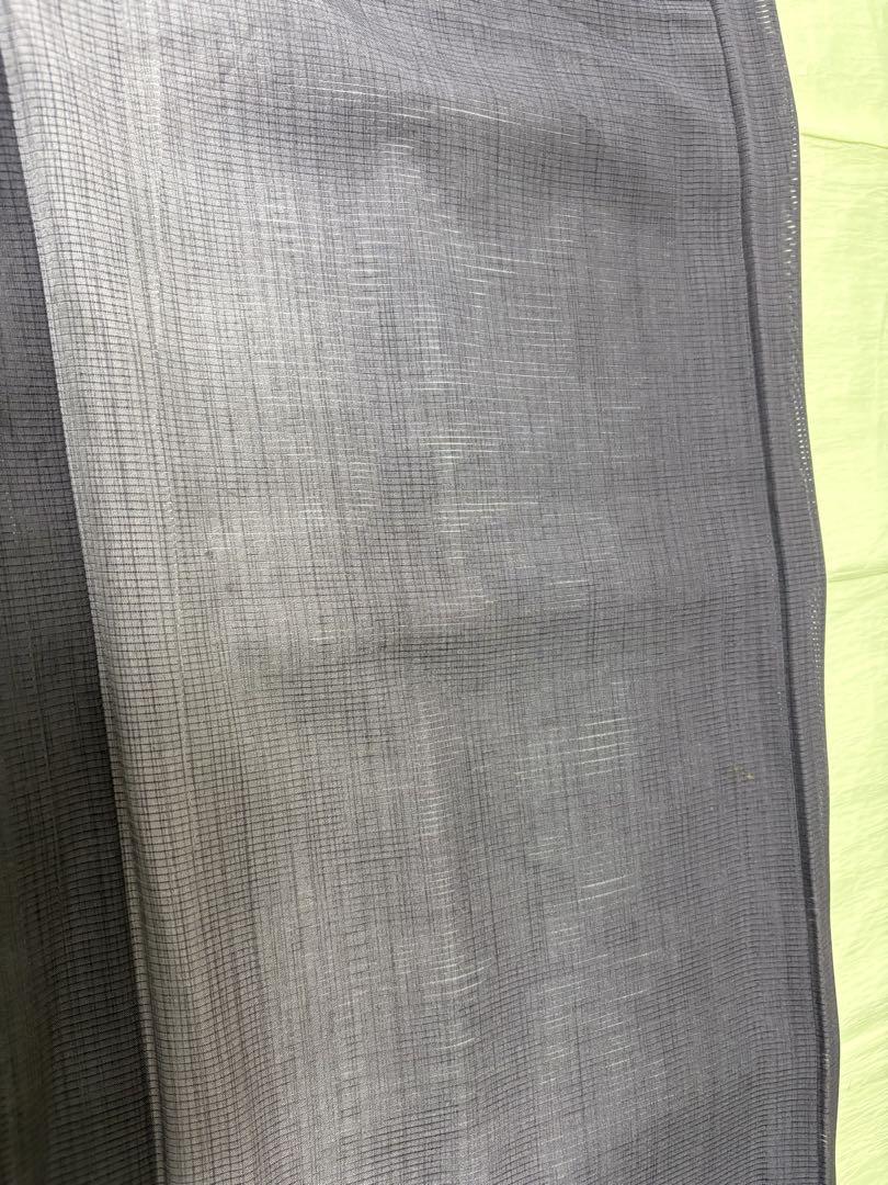駒絽　絽　夏物　正絹　着物　単衣　紫トーン　やや汚れ有り特価！