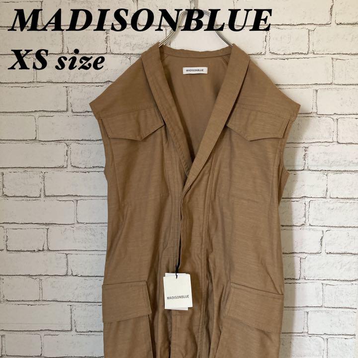 【MADISONBLUE】 新品16SSロング ノースリーブ XS ベージュ