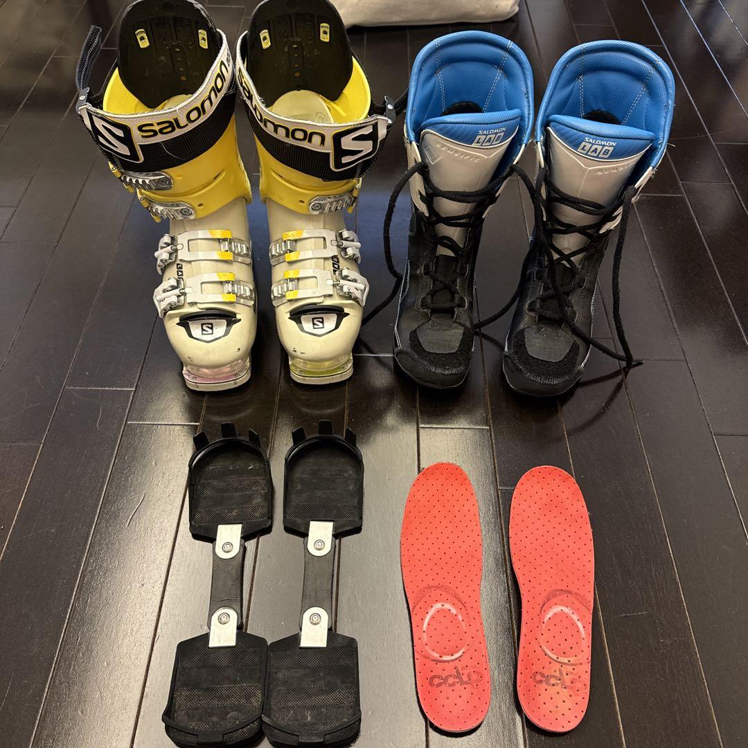 Salomon】 スキーブーツ BMZインソールとキャットトラック付