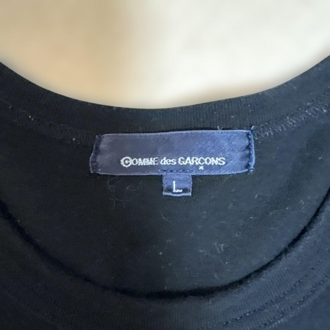 【値下げ】COMME des GARÇONS ブラック Tシャツ　青山店限定 COMME des GARCONE‼️ブラック‼️Tシャツ‼️青山店限定