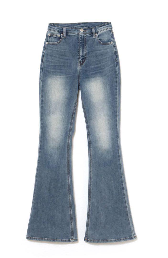 パンツ andmary Lacey ribbon denim 1