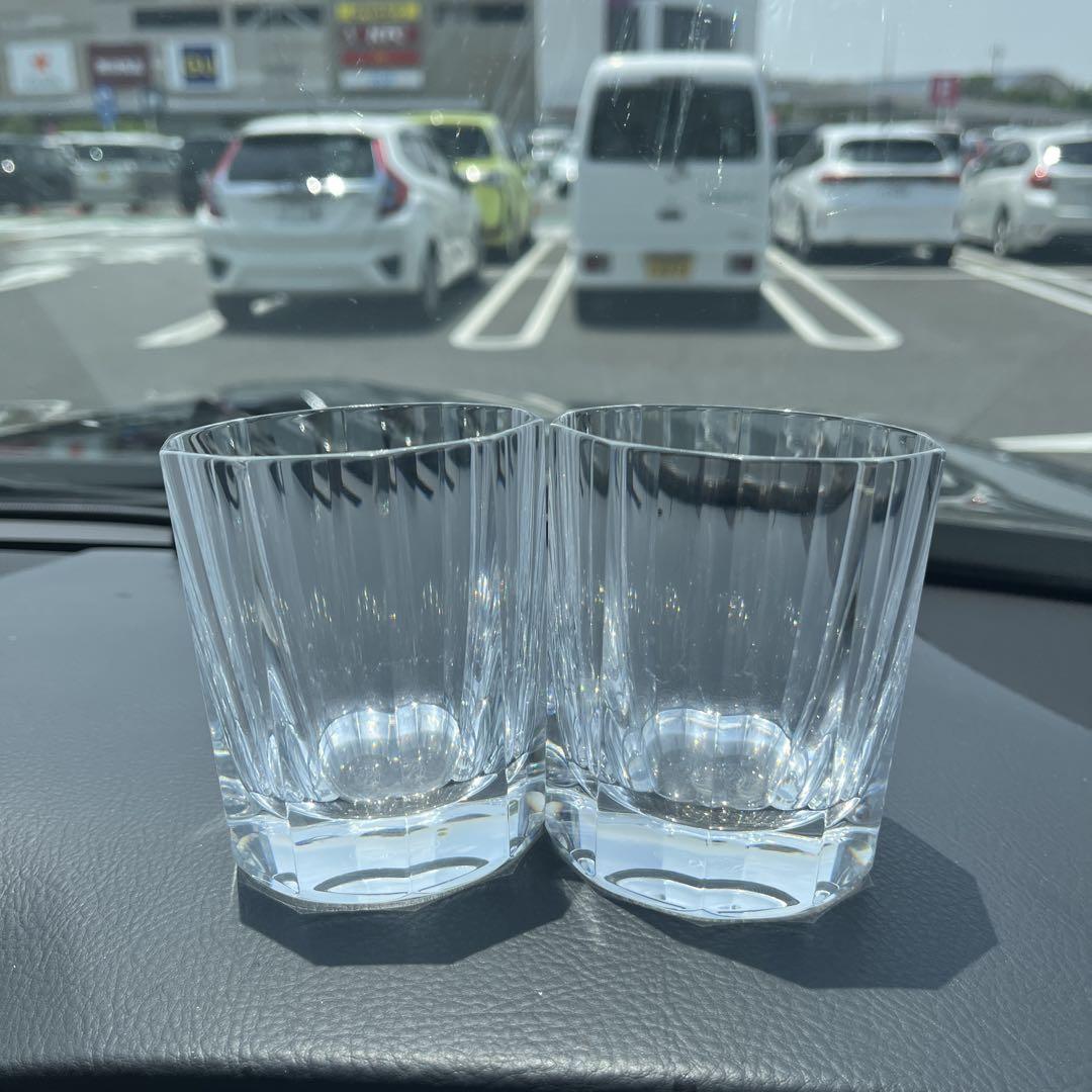 バカラ　クリスタル8角形　ロックグラス2個セット　新品未使用
