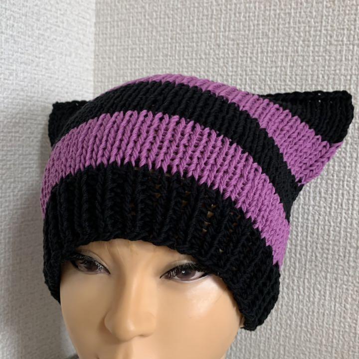 即日出荷 ハンドメイドネコ耳ニット帽♡ボーダー コットン hotelpr.co.uk 即日出荷 ハンドメイドネコ耳ニット帽♡ボーダー コットン hotelpr.co.uk