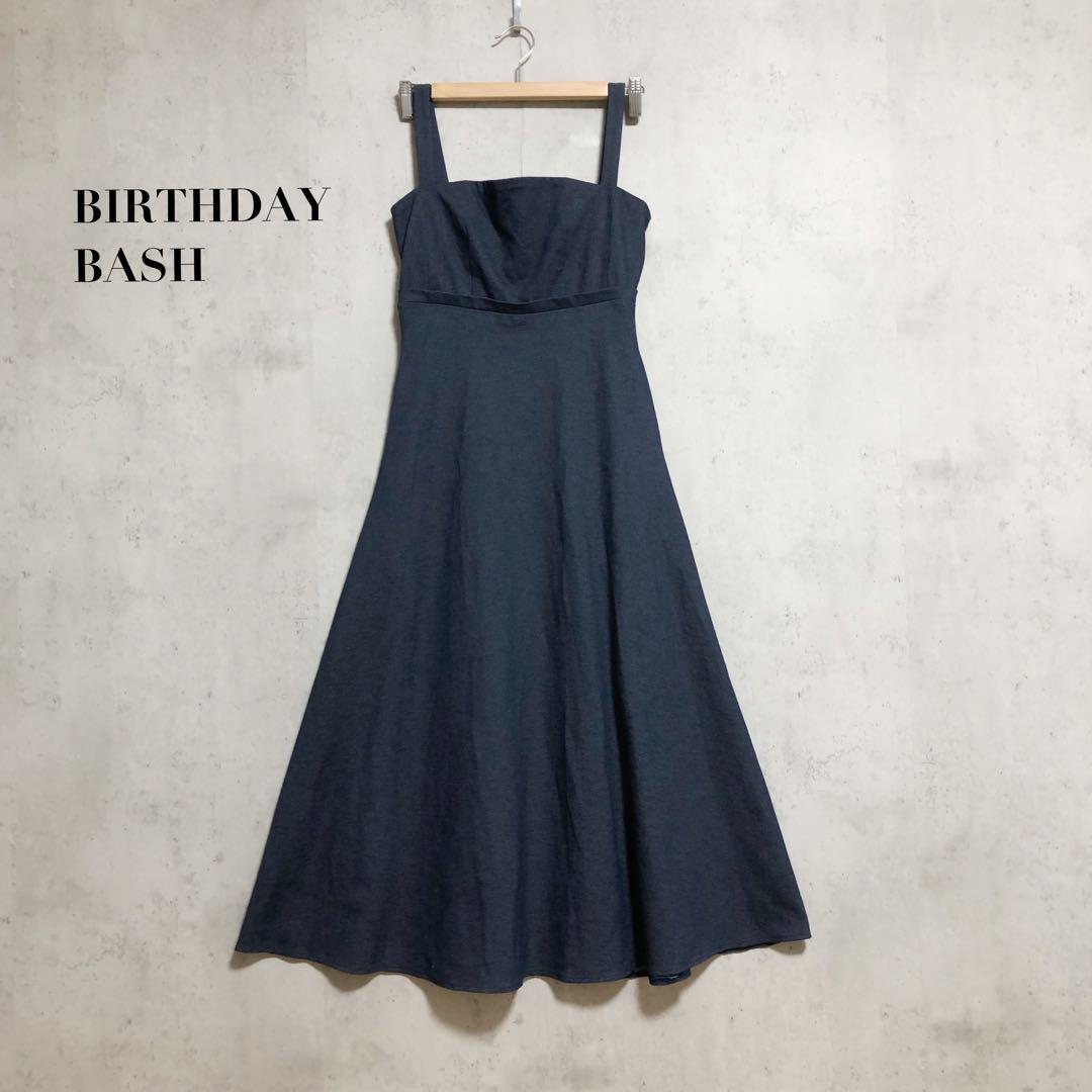 良品 BIRTHDAY BASH デニム風 ノースリーブワンピース