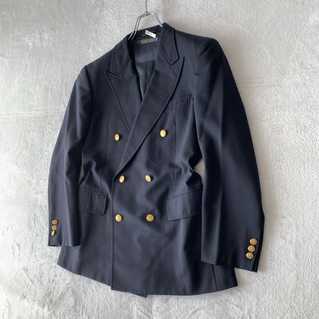 極美品 Brooks Brothers ダブル ジャケット 紺ブレ 金ボタン 希少 ブルックス ブラザーズ ダブル テーラードジャケット 紺