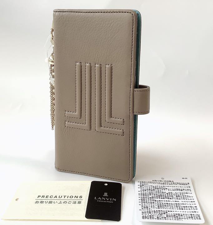 カテゴリー❒ 新品 エチューネル多機種対応手帳型スマホケース グレージュ exAwm-m22565468139 ランバンコレクション ブランド