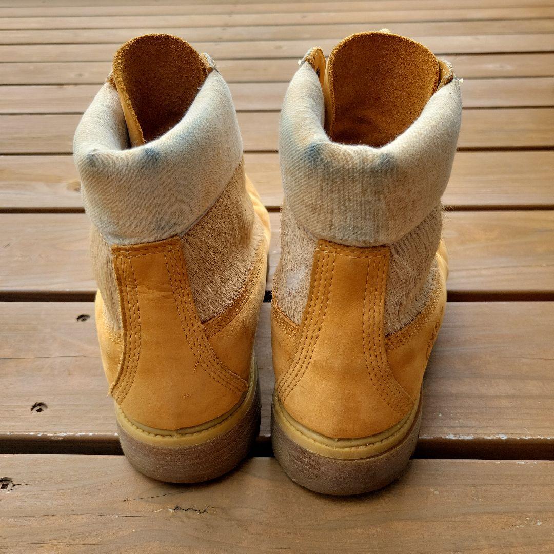 Timberland イエローブーツ 7ホール ハラコ メンズ 26.5cm Timberland イエローブーツ 7ホール ハラコ メンズ 26.5cm