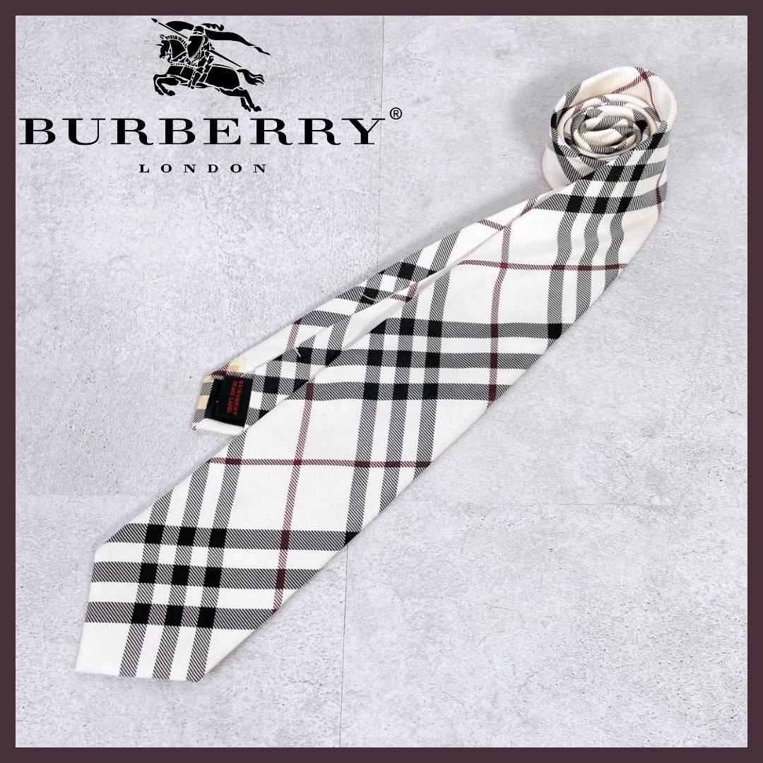 バーバリー BURBERRY ネクタイ シルク チェック小物