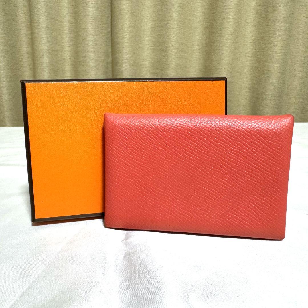送料無料 美品 エルメス カルヴィ ヴォーエプソン 名刺入れ M003 画像1