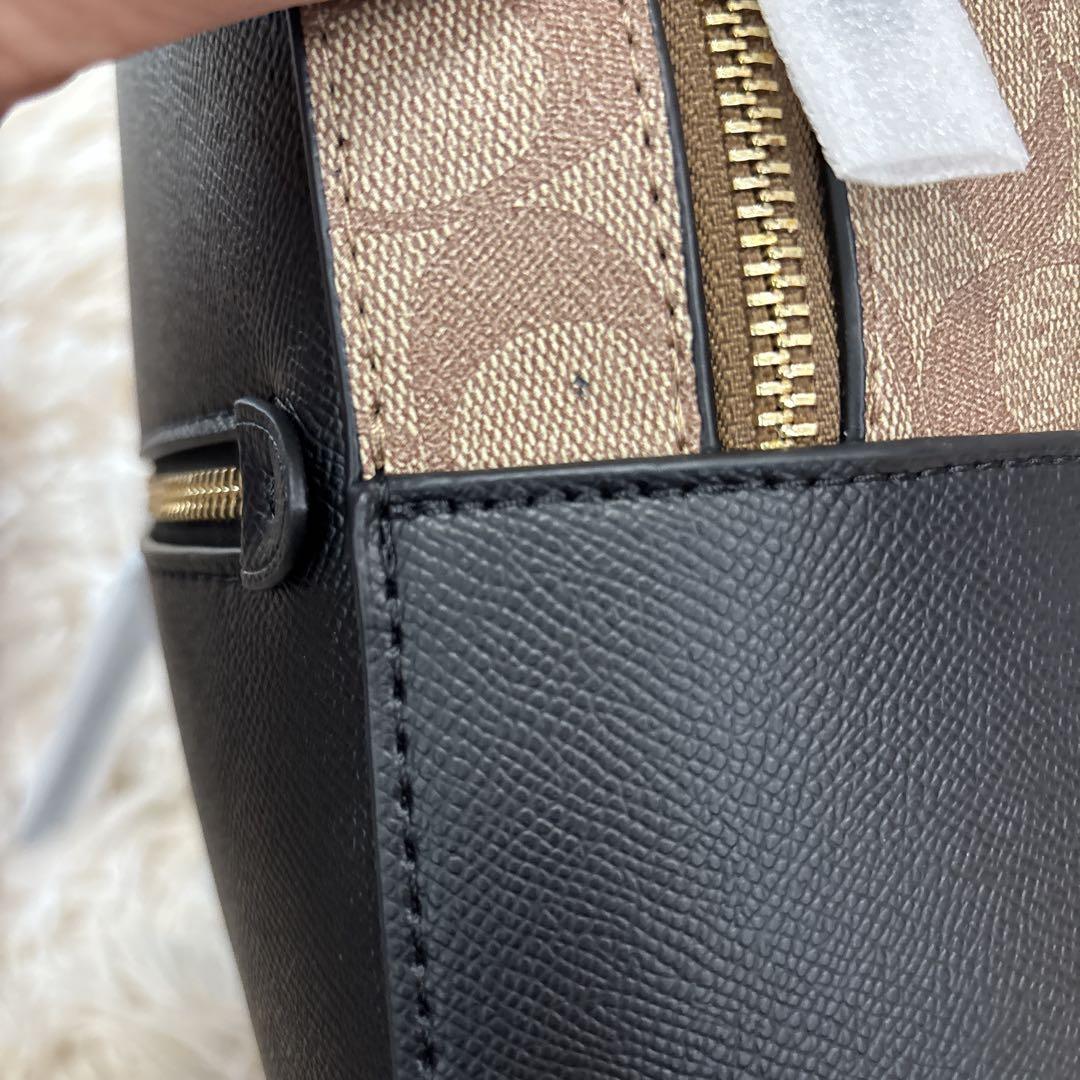 【未使用】COACH コーチ リュック バックパック 黒/茶