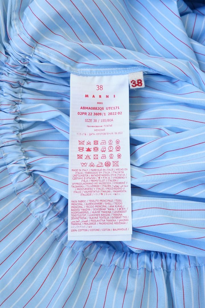 22SS MARNI マルニ オーバー ストライプ シャツ ワンピース 画像10
