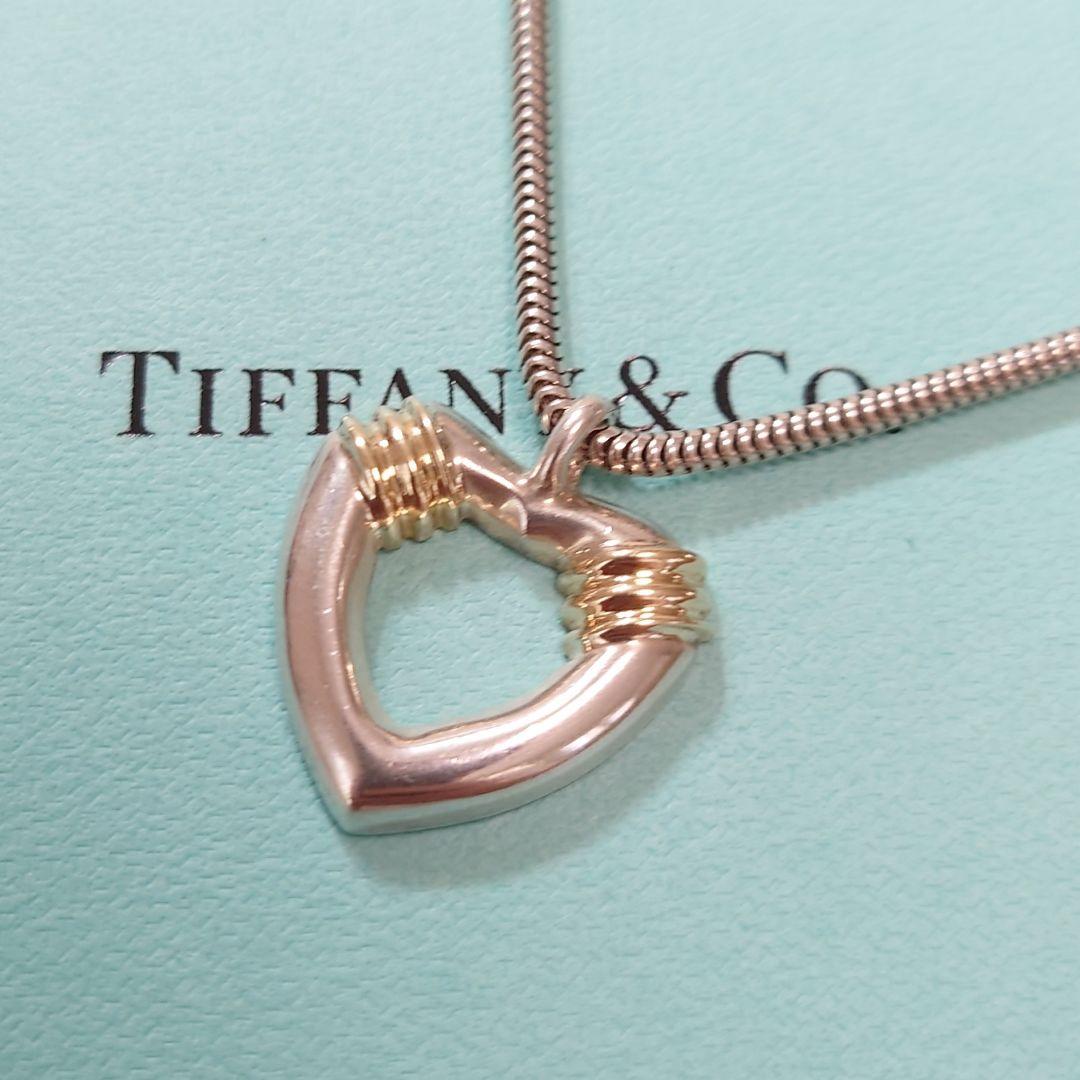 TIFFANY ティファニー ハートネックレス 18金 シルバー