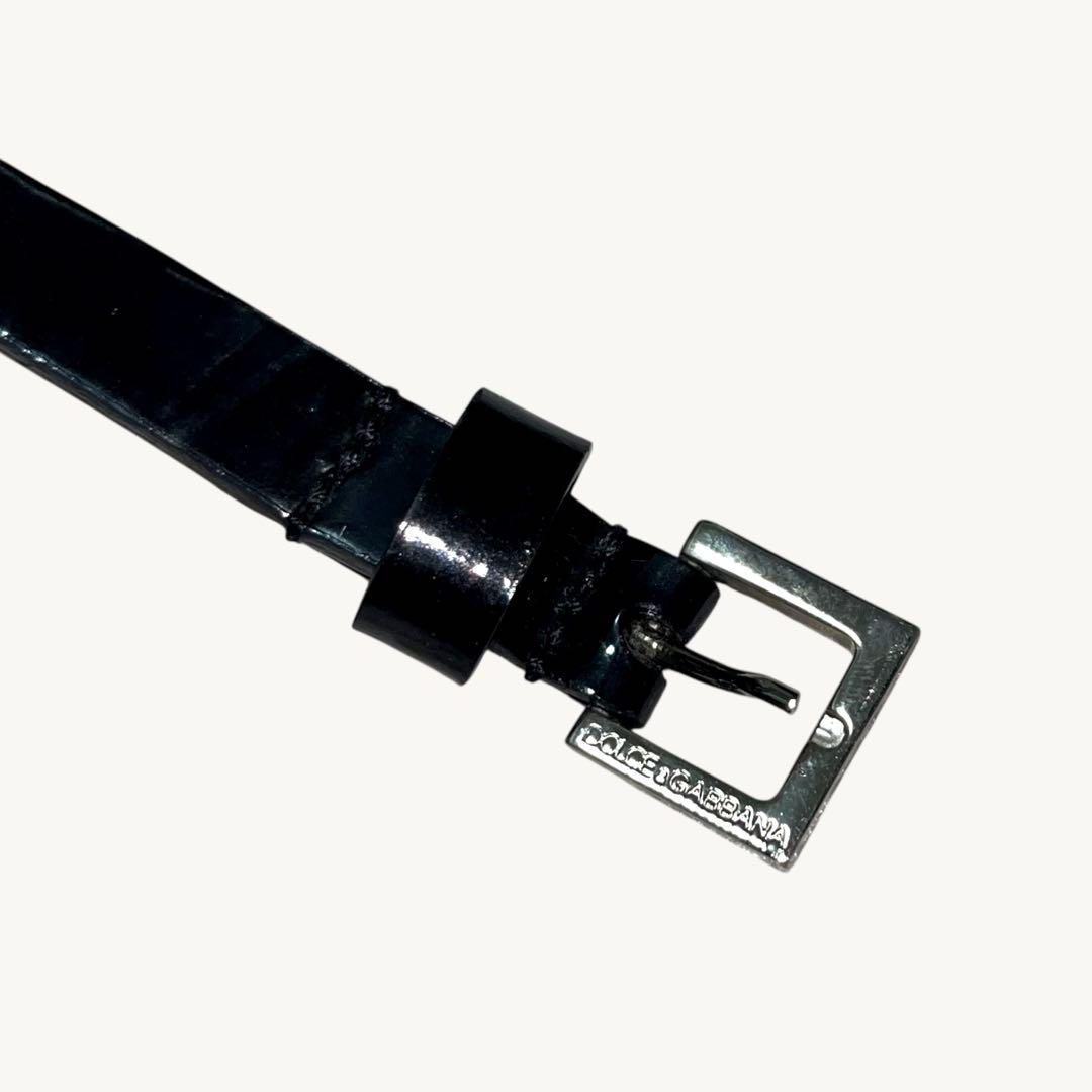 DOLCE＆GABBANA DG chain leather belt