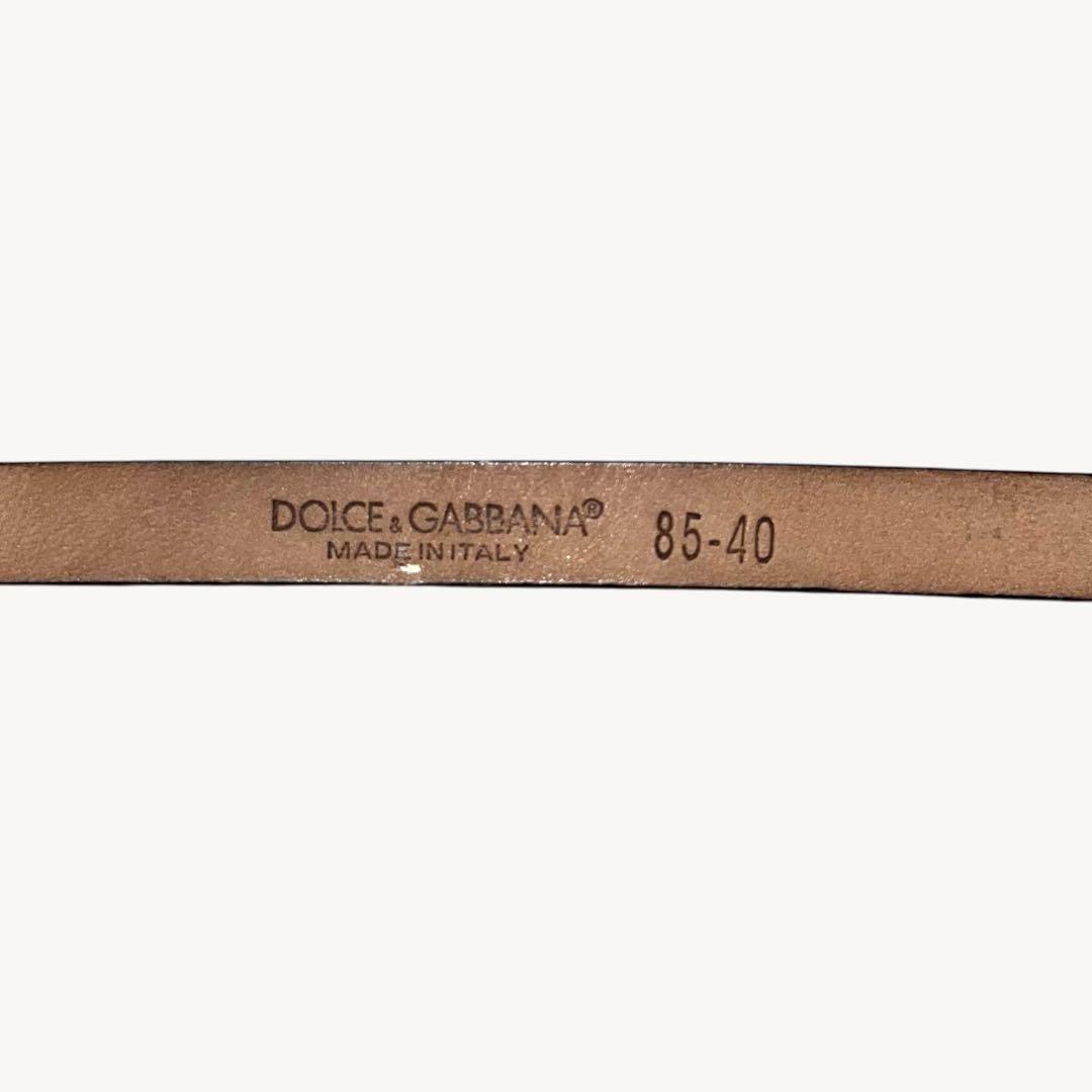 DOLCE＆GABBANA DG chain leather belt