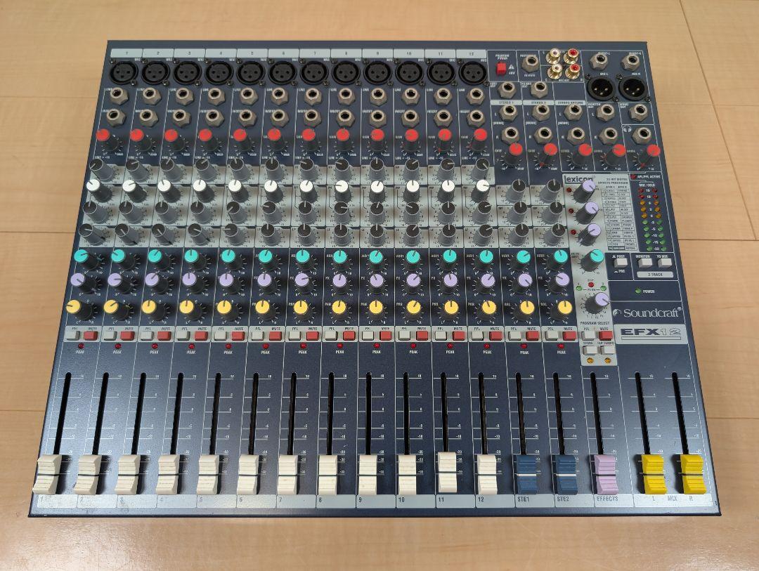 美品】Soundcraft EFX12 アナログミキサー - メルカリ