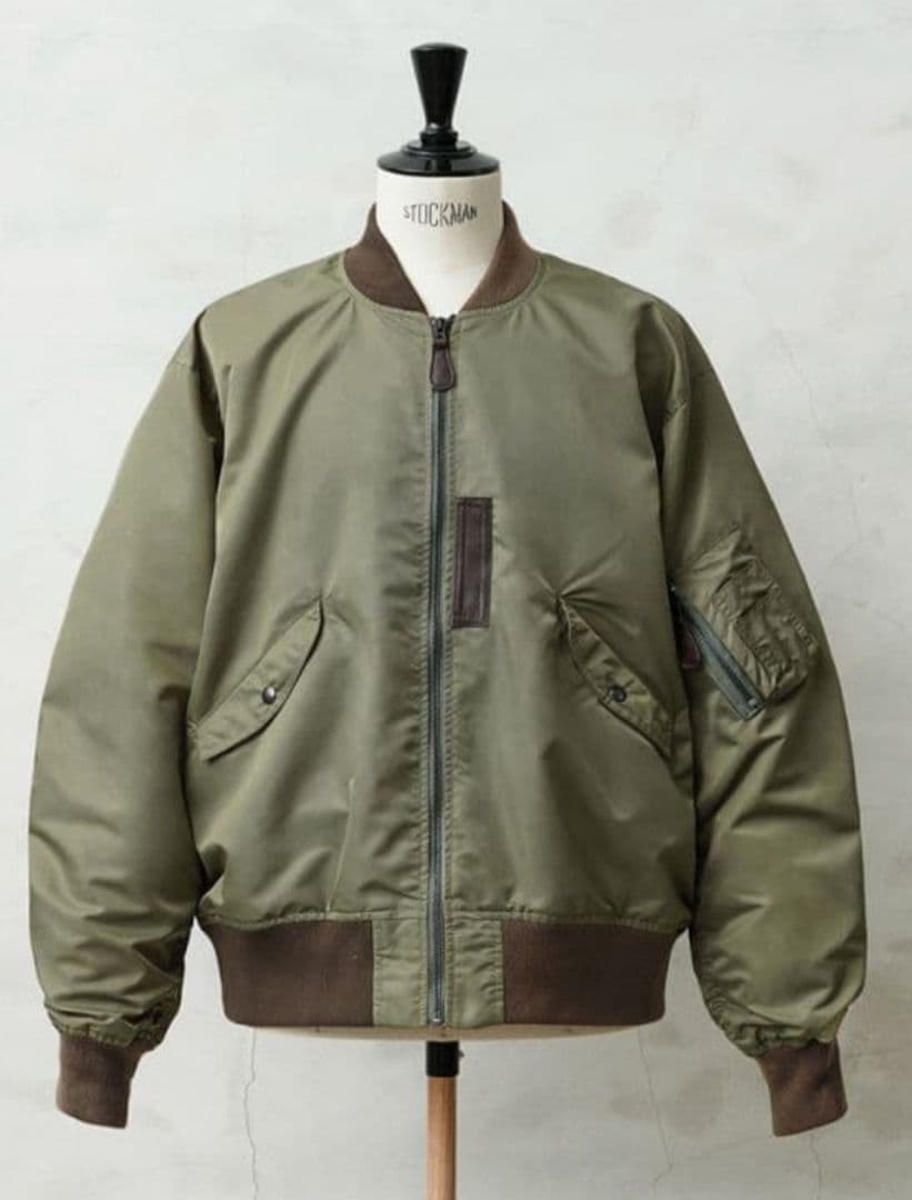 WAIPER L-2フライトジャケット オリーブ色XL(LL)・WAIPER.inc