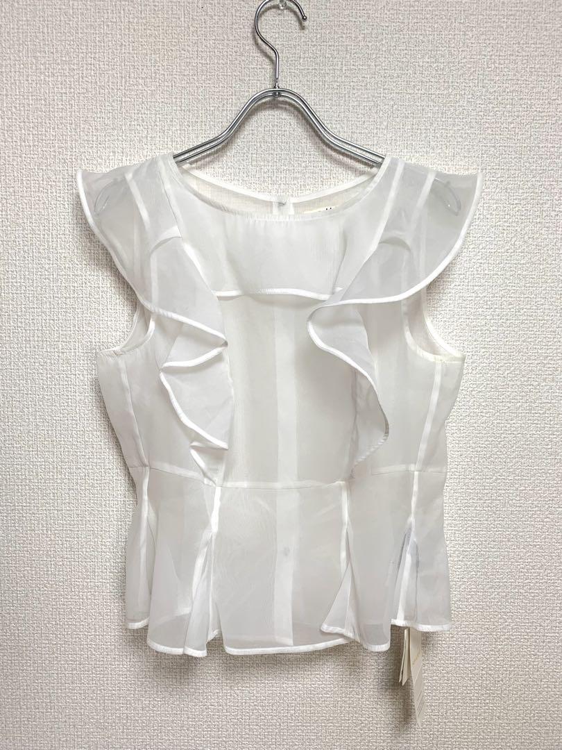 未使用スナイデル SNIDEL 【WEB限定】オーガンフリルブラウス