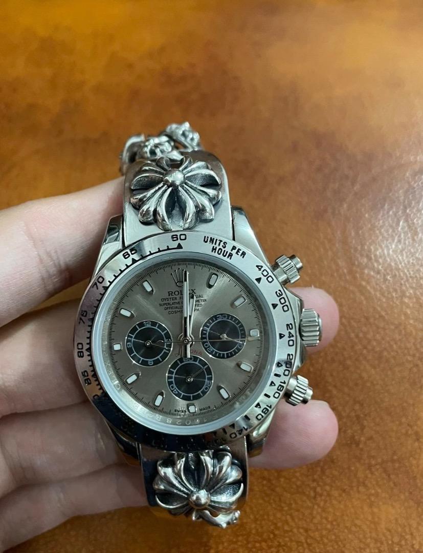 Watch 全花コマウォッチクラッシュベルト 16cm JQH014 925刻印