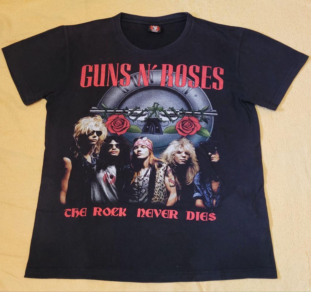 ガンズ・アンド・ローゼズ ロックTシャツ Mサイズ GNR ブラック