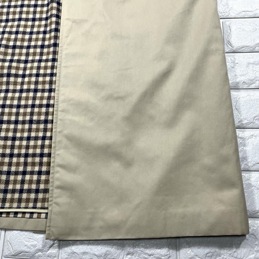 アクアスキュータム 美品 M ロングコート ライナー付 クリーニング済 ベージュ