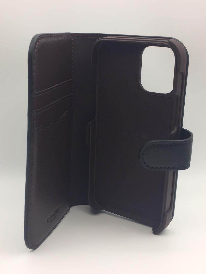 『A024』★正規品★COACH  iPhone12miniケ–ス/Black A024』☆正規品☆COACH iPhone12miniケ–ス/Black