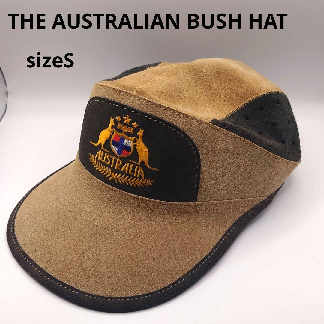 【良品】THE AUSTRALIAN BUSH HAT　レザーキャップ　Sサイズ