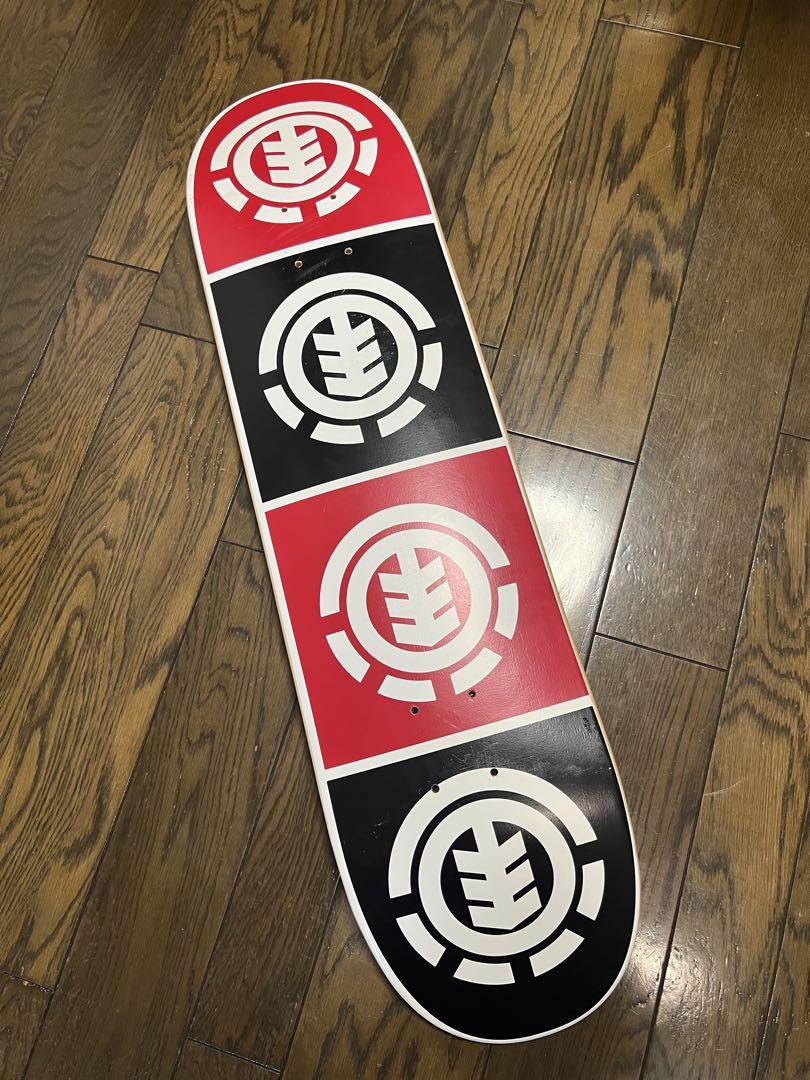 Element スケートボードデッキ 赤・黒・白