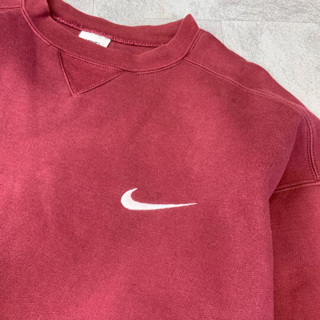 90‘s NIKE ナイキ 銀タグ スウッシュ刺繍 スウェット