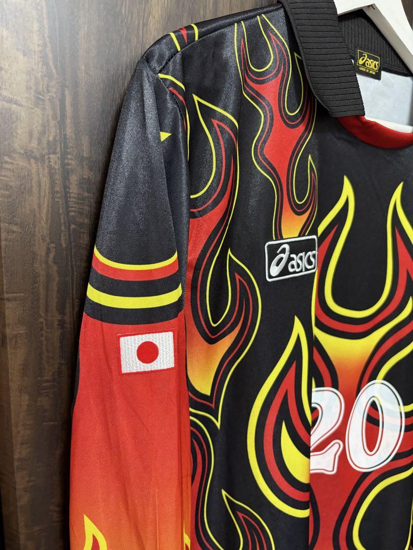 日本代表ユニフォーム 1998炎モデル Lサイズ サッカー日本代表 炎 ユニフォーム 買取りました