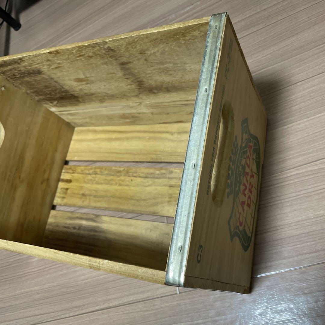 ヴィンテージ 木箱 ジンジャーエール ウッド ボックス 古着 木製 ケース 家具