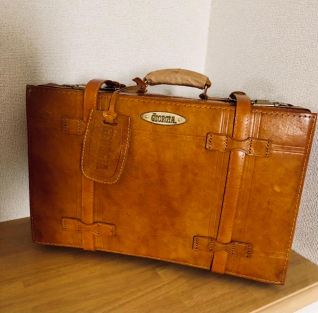❤️【土日限定セール】ジョージア 革製トラベルトランク 非売品 1点限り