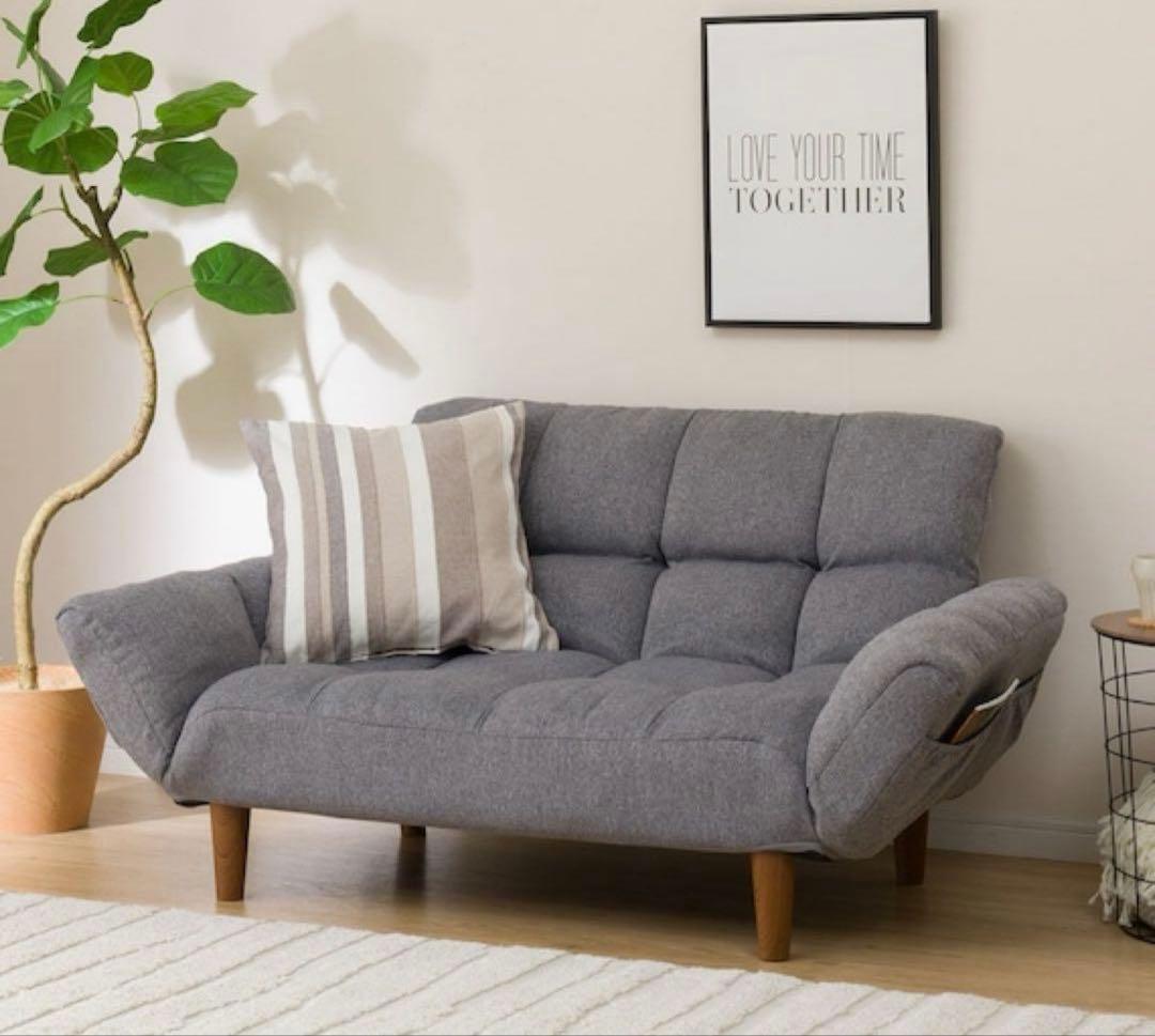 ニトリ コンパクトソファ 2人掛け目立った傷や汚れなし