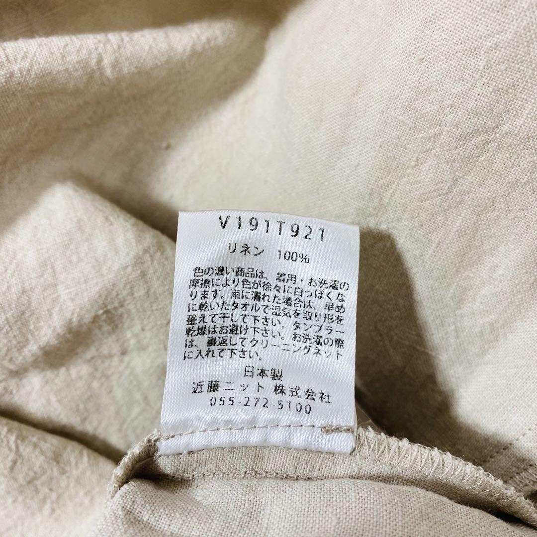 美品 evam eva vie リネン ノースリーブワンピース