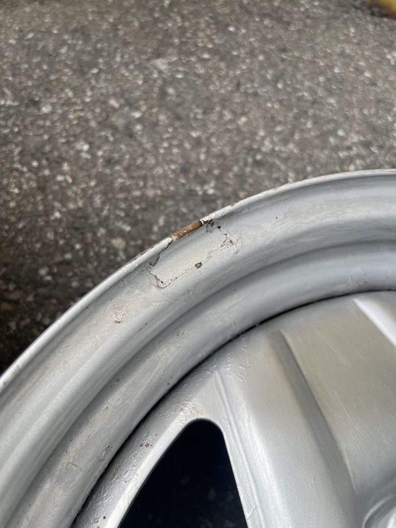 T222 スズキ純正 ジムニー スチールホイール 4枚 自家塗装
