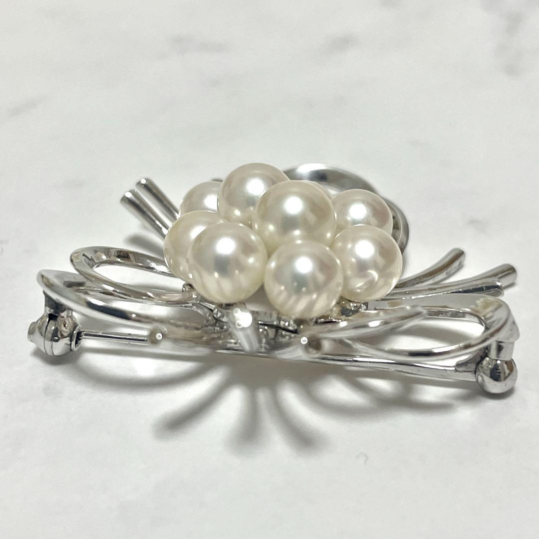 超希少✨皇室御用達 ミキモト アコヤ真珠 パール ブローチ コサージュ 箱つき MIKIMOTO - 皇室御用達 MIKIMOTO ミキモト アコヤ真珠 パール