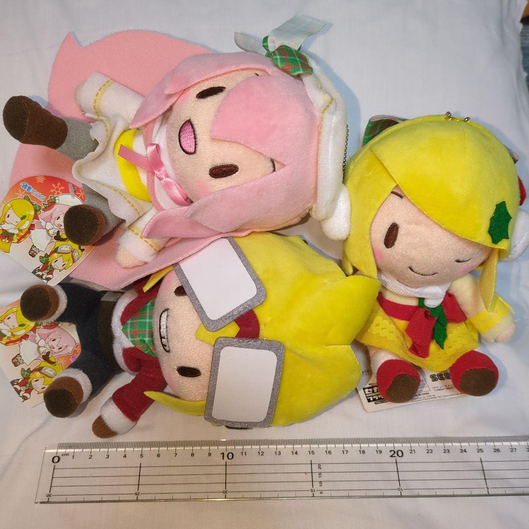 初音ミクシリーズ ふわふわぬいぐるみ リン&レン&ルカ クリスマス 3種セット