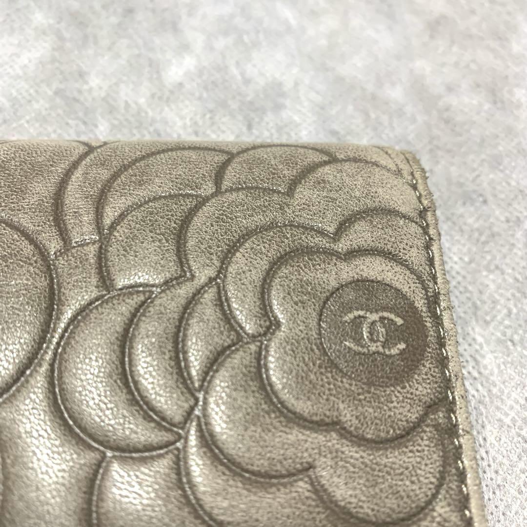 菜の花　CHANEL カメリア　長財布
